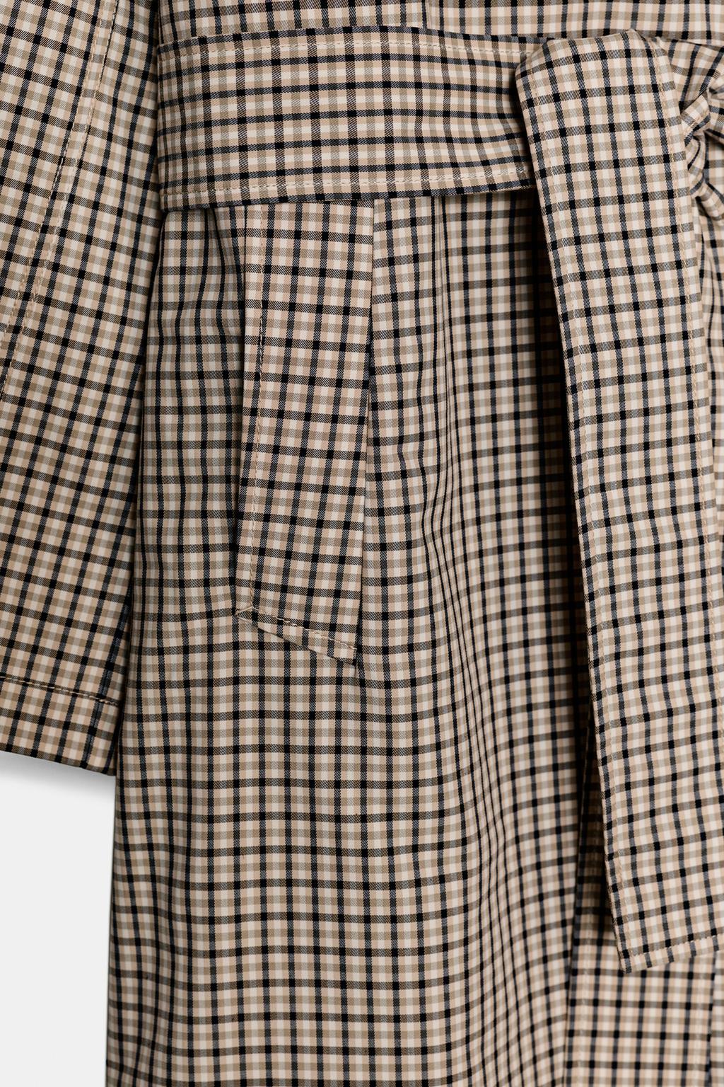 ТРЕНЧ ОВЕРСАЙЗ В КЛЕТКУ — коллекция Zara «ZW»