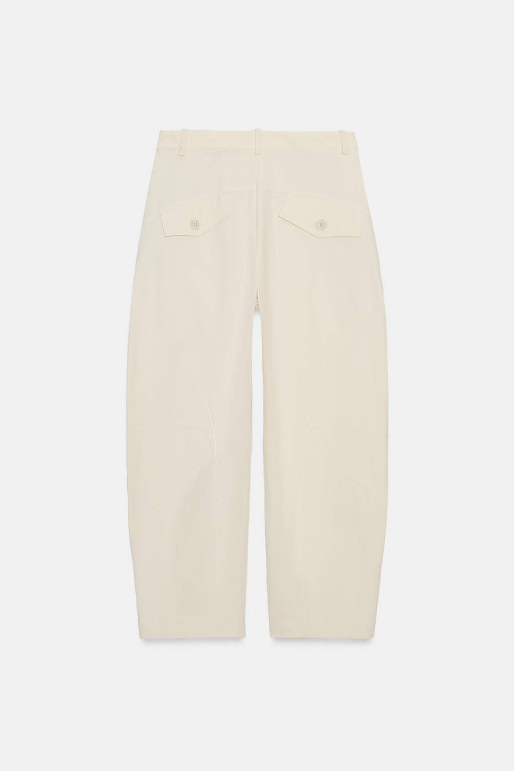 БРЮКИ НАЗАПАХ С ПУГОВИЦАМИ — коллекция Zara «ZW»