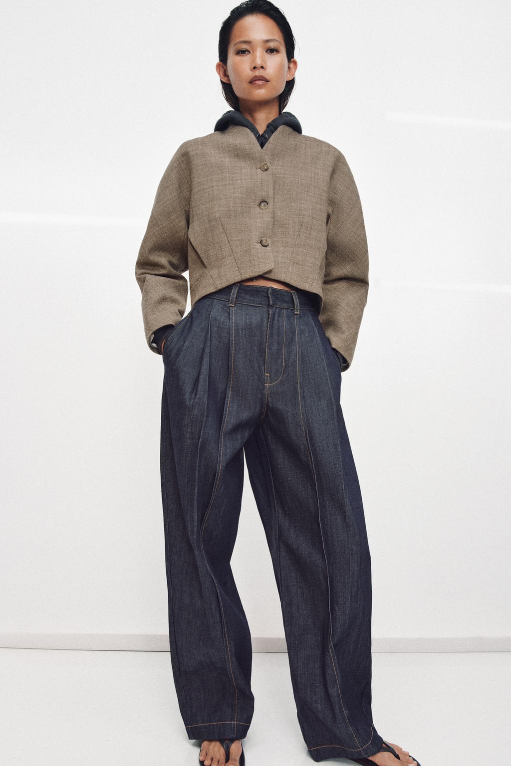 КОРОТКАЯ КУРТКА ИЗ ШЕРСТИ — коллекция Zara «ZW»