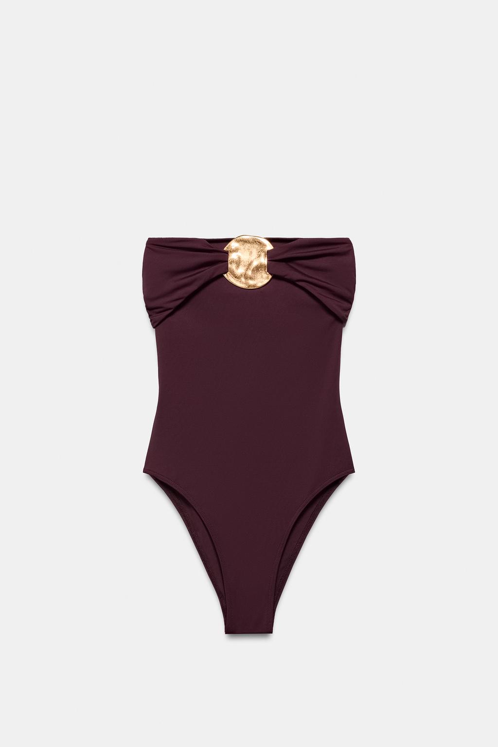 КУПАЛЬНИК БАНДО С МЕТАЛЛИЧЕСКОЙ ДЕТАЛЬЮ