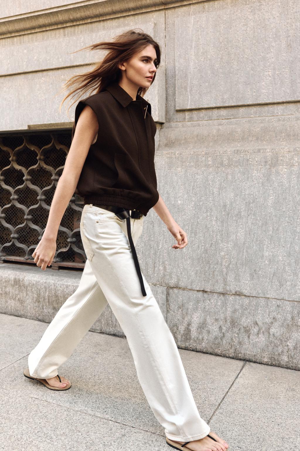 ЖИЛЕТ С ПОДПЛЕЧНИКАМИ И ЭЛАСТИЧНЫМ НИЗОМ