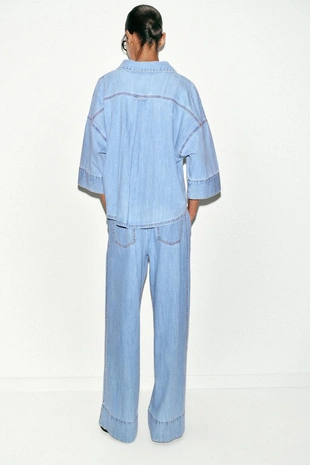 Джинсы Z1975  со средней посадкой и вытачками- Заказать в России