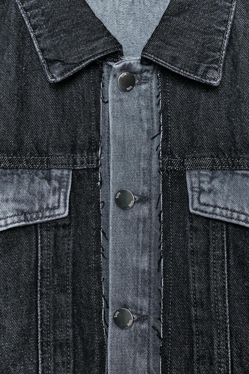 КОРОТКАЯ ДЖИНСОВАЯ КУРТКА Z1975 С КОНТРАСТОМ