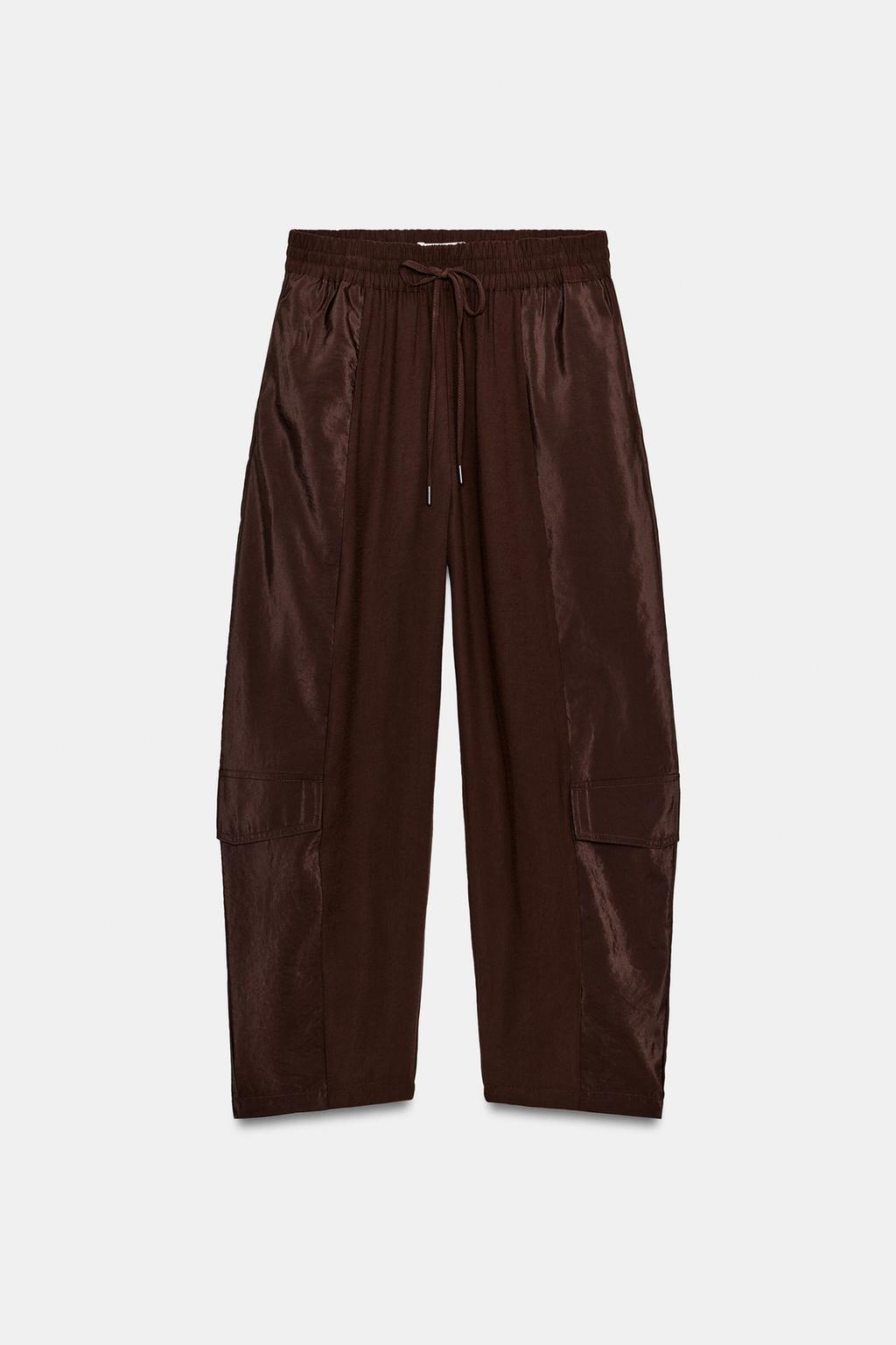 БРЮКИ BARREL КОМБИНИРОВАННЫЕ