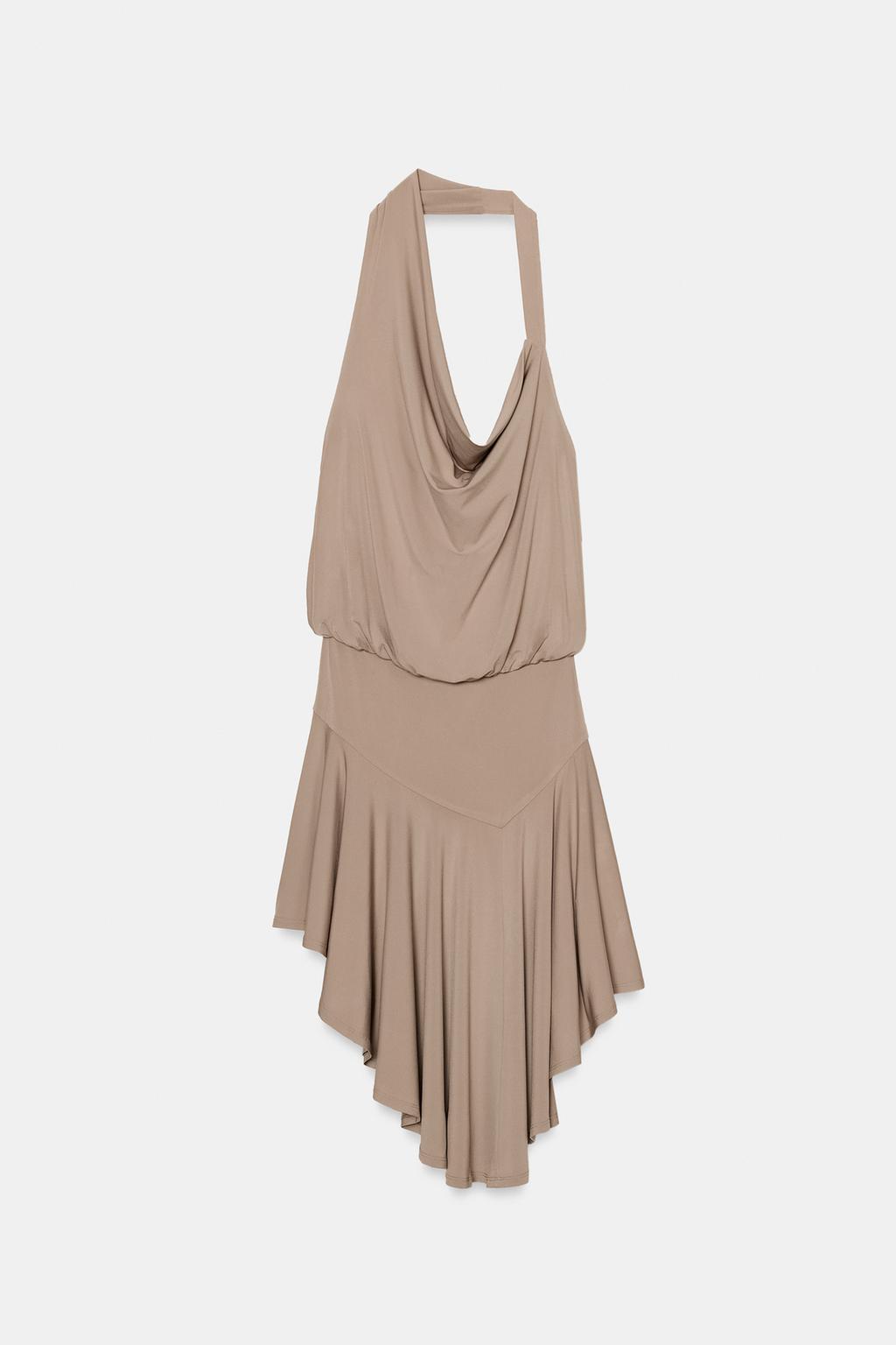 ПЛАТЬЕ С ГОРЛОВИНОЙ ХАЛТЕР И ОТКРЫТОЙ СПИНОЙ