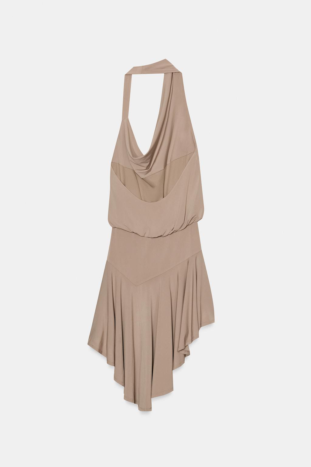 ПЛАТЬЕ С ГОРЛОВИНОЙ ХАЛТЕР И ОТКРЫТОЙ СПИНОЙ