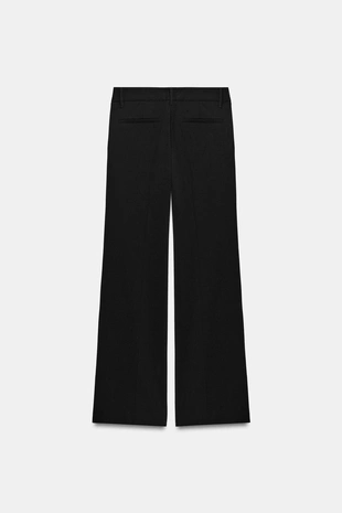 Брюки прямого кроя с низкой посадкой- Заказать в России