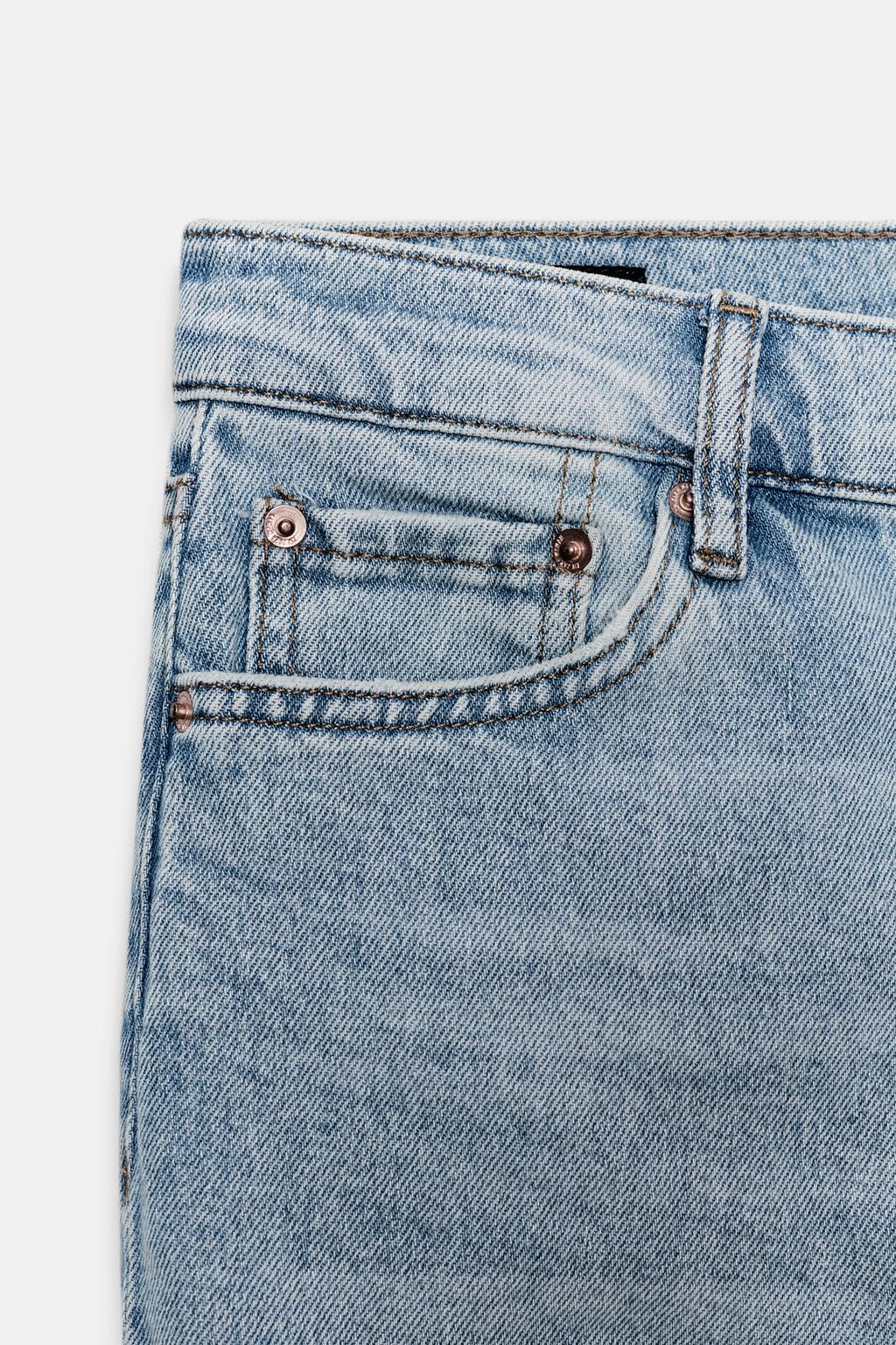 УКОРОЧЕННЫЕ ДЖИНСЫ-КЛЕШ СО СРЕДНЕЙ ПОСАДКОЙ — коллекция Zara «ZW»