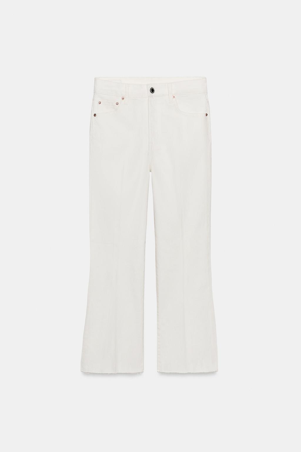 УКОРОЧЕННЫЕ ДЖИНСЫ-КЛЕШ СО СРЕДНЕЙ ПОСАДКОЙ — коллекция Zara «ZW»