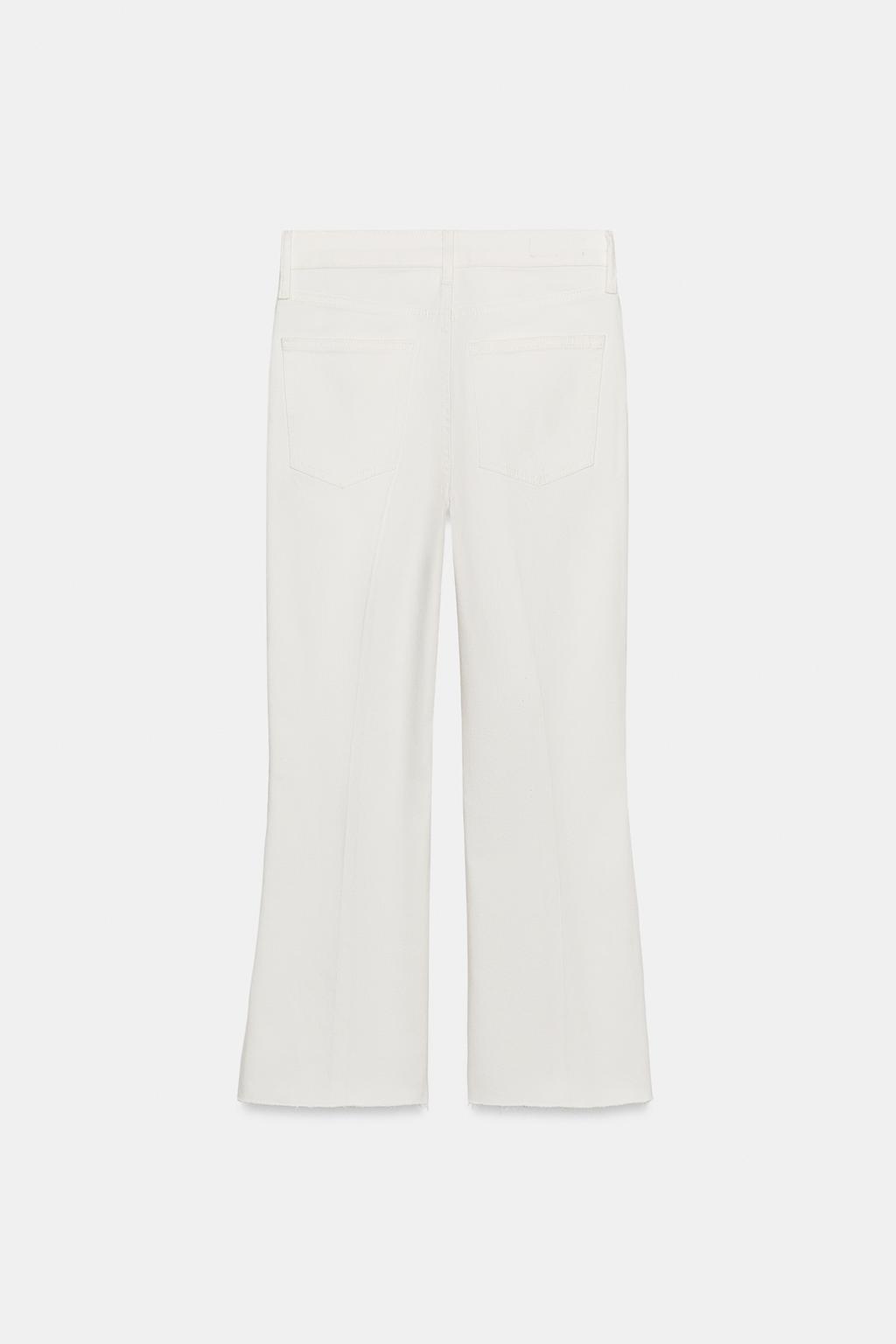 УКОРОЧЕННЫЕ ДЖИНСЫ-КЛЕШ СО СРЕДНЕЙ ПОСАДКОЙ — коллекция Zara «ZW»