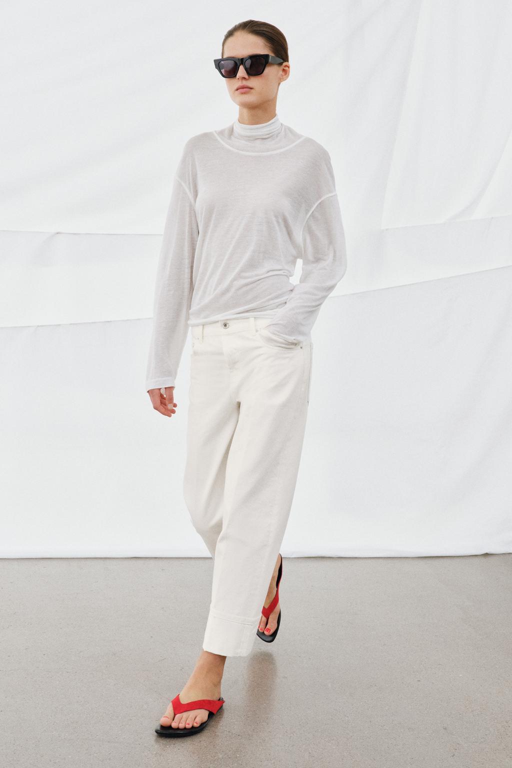 ДЖИНСЫ ПРЯМОГО КРОЯ С НИЗКОЙ ПОСАДКОЙ — коллекция Zara «ZW»