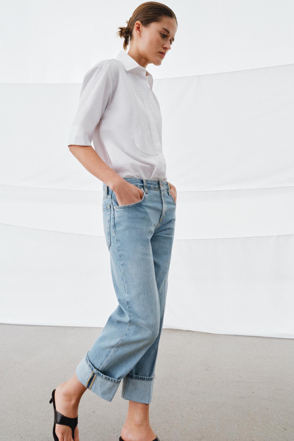 ДЖИНСЫ ПРЯМОГО КРОЯ С НИЗКОЙ ПОСАДКОЙ — коллекция Zara «ZW»