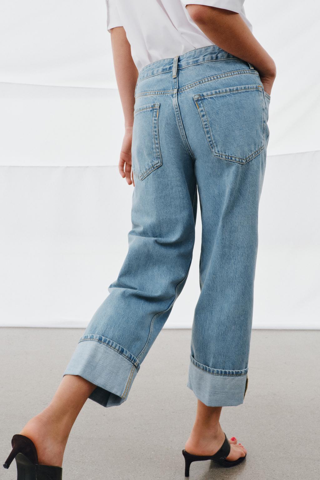ДЖИНСЫ ПРЯМОГО КРОЯ С НИЗКОЙ ПОСАДКОЙ — коллекция Zara «ZW»