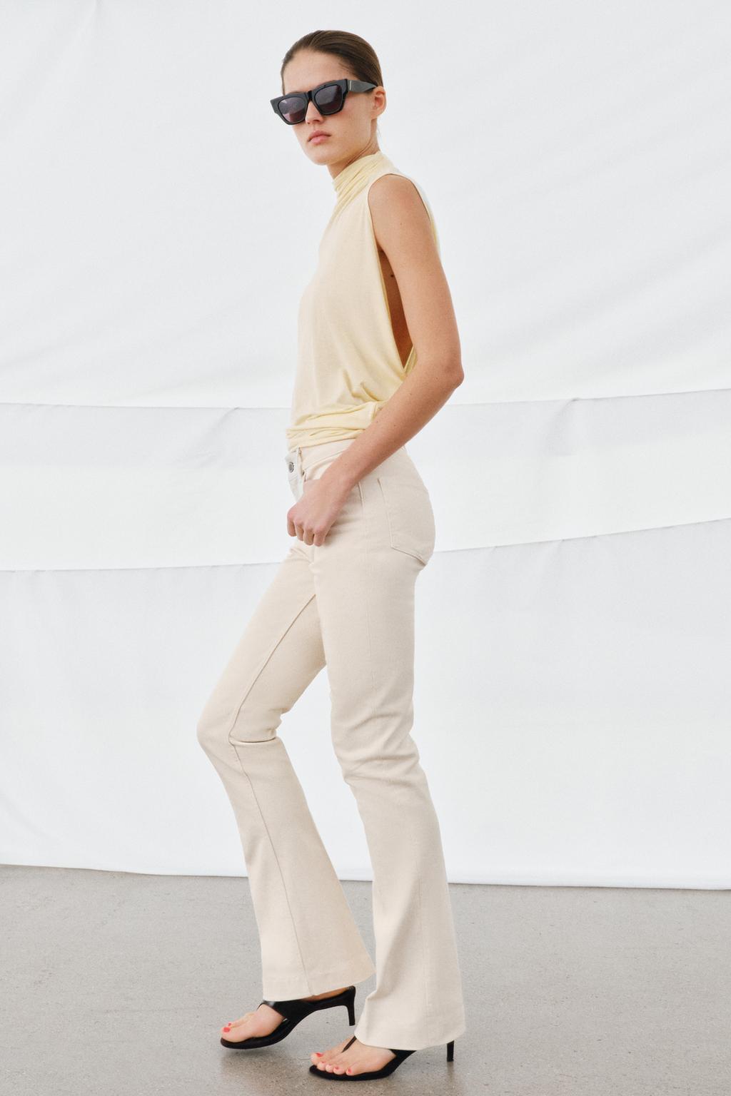 ДЖИНСЫ «ZW» клёш СО СРЕДНЕЙ ПОСАДКОЙ