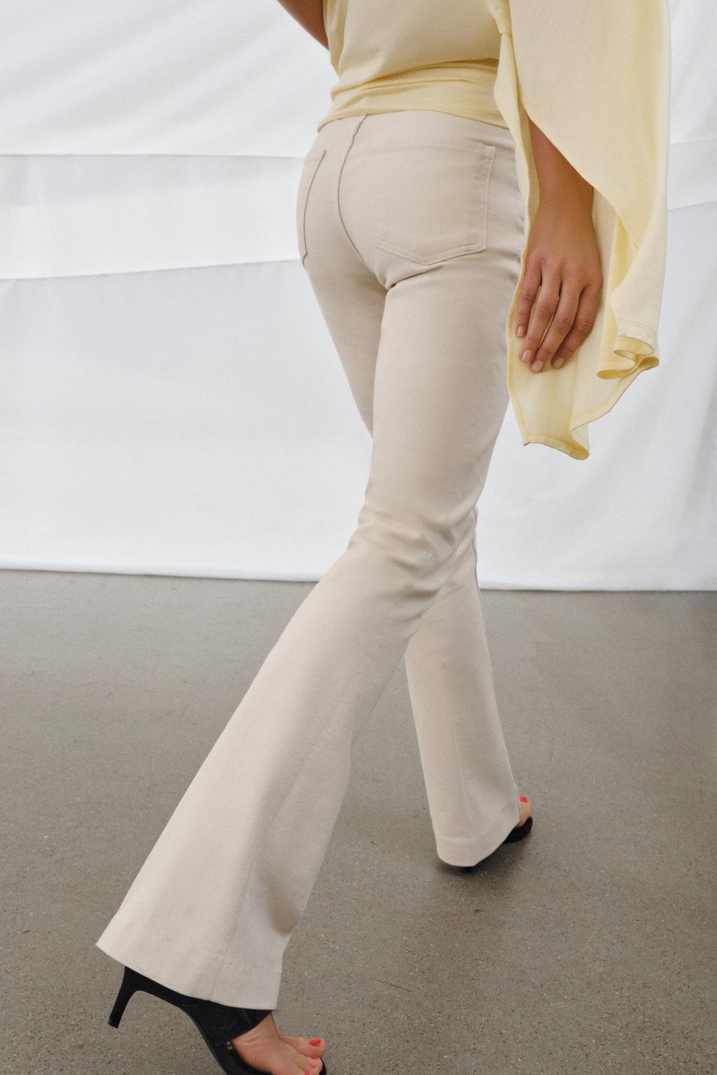 ДЖИНСЫ «ZW» клёш СО СРЕДНЕЙ ПОСАДКОЙ