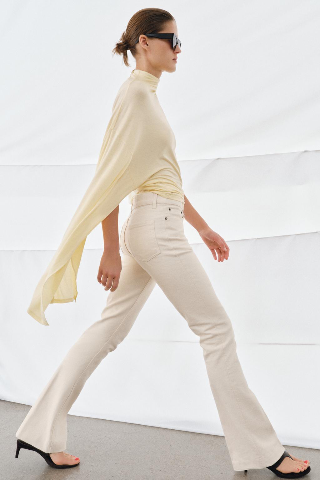 ДЖИНСЫ «ZW» клёш СО СРЕДНЕЙ ПОСАДКОЙ