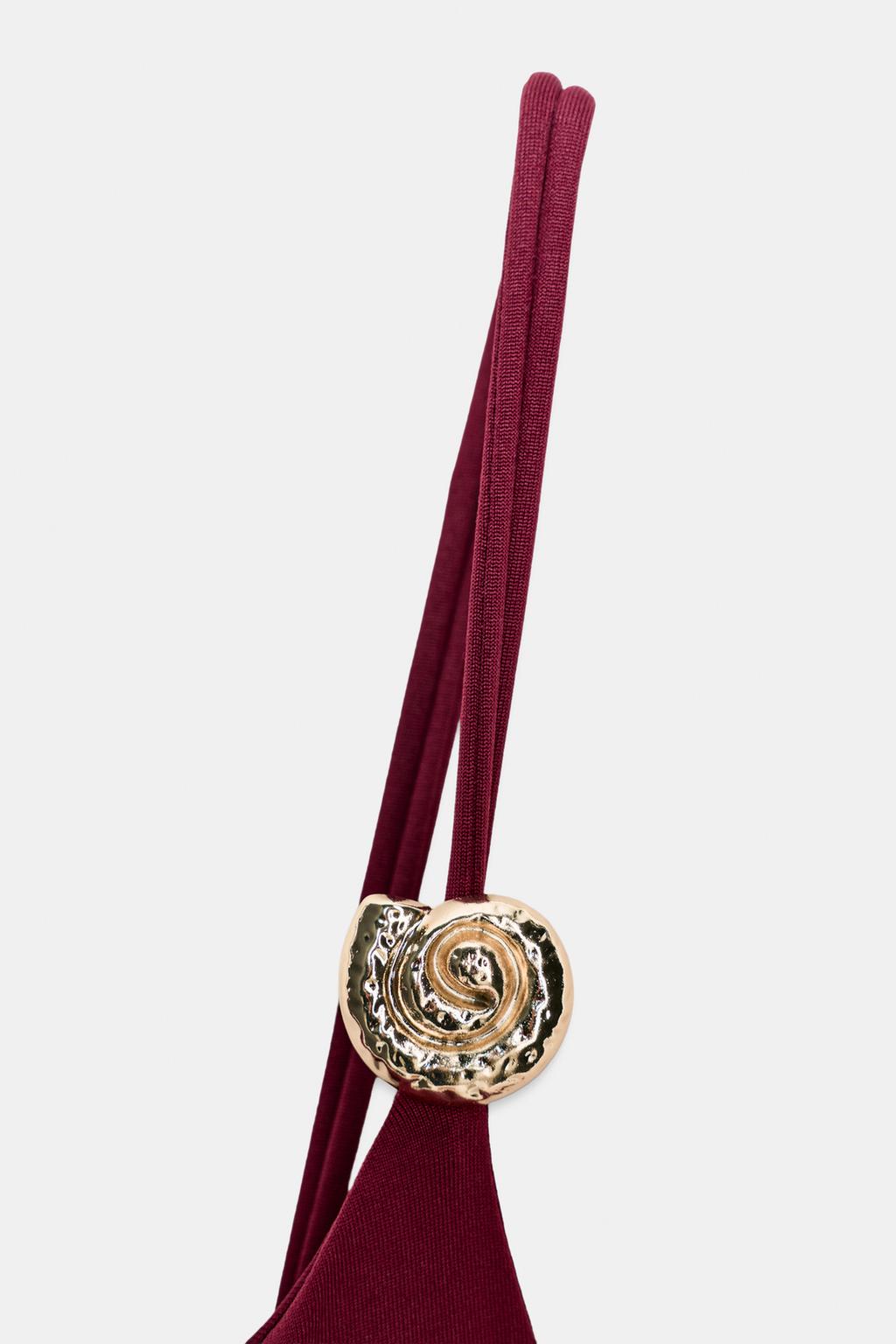 БОДИ ИЗ ПОЛИАМИДА С МЕТАЛЛИЧЕСКОЙ ДЕТАЛЬЮ