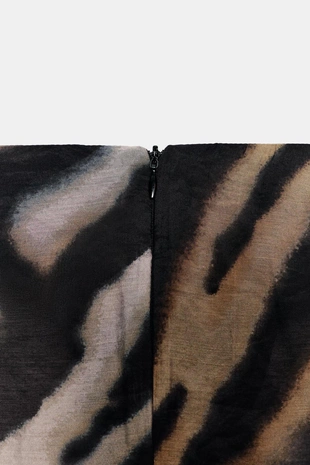 Парео с анималистическим принтом и узлом- Заказать в России