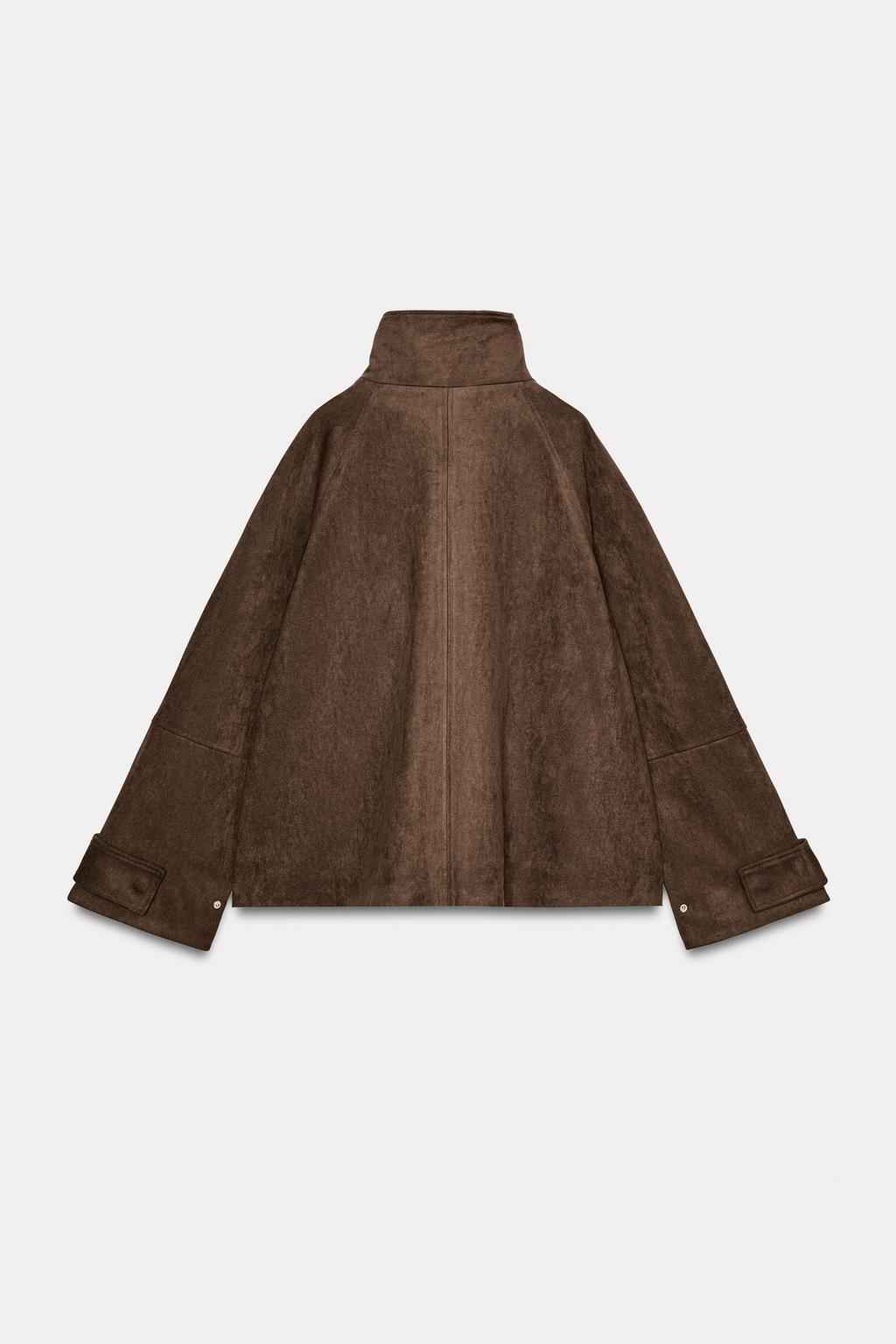 КУРТКА ИЗ ИСКУССТВЕННОЙ ЗАМШИ С КАРМАНАМИ