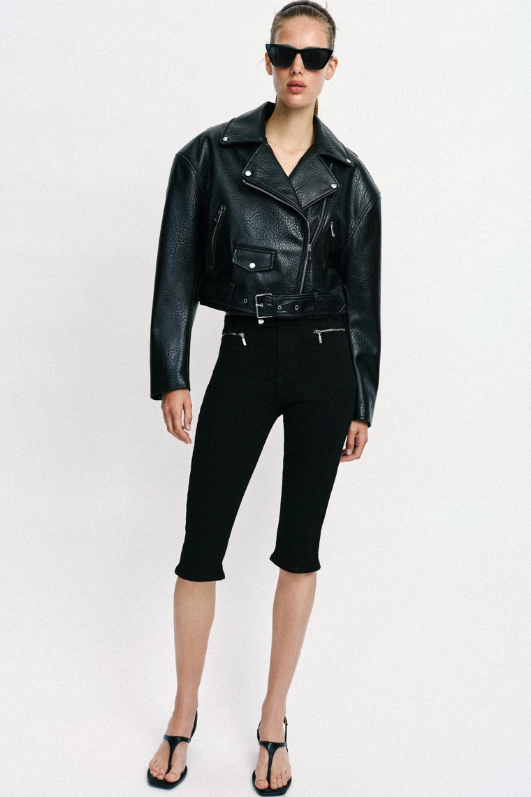 Джинсы z1975 капри средней посадки с молниями