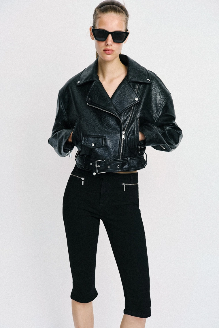 Джинсы z1975 капри средней посадки с молниями