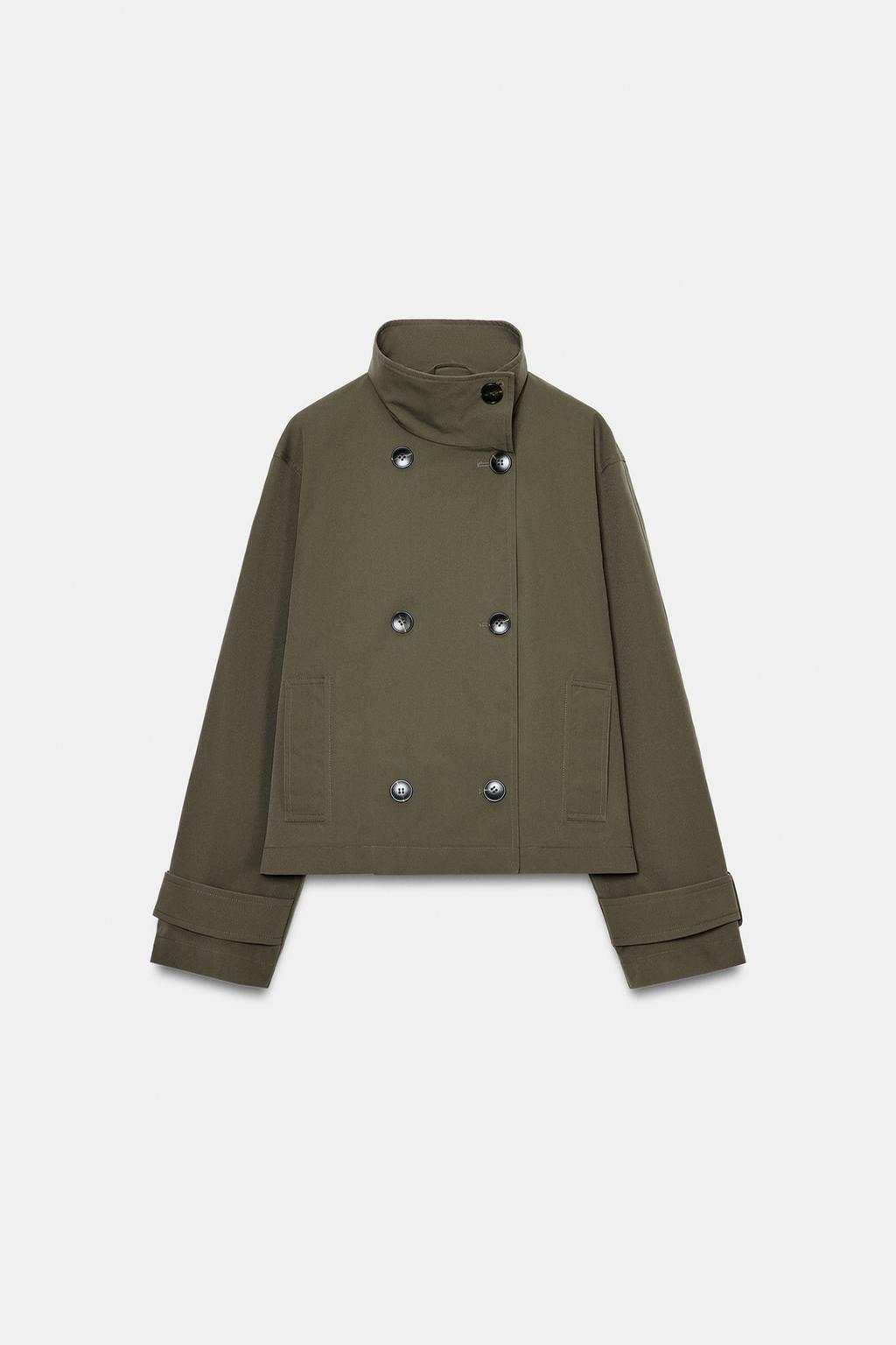 УКОРОЧЕННЫЙ ДВУБОРТНЫЙ ТРЕНЧ