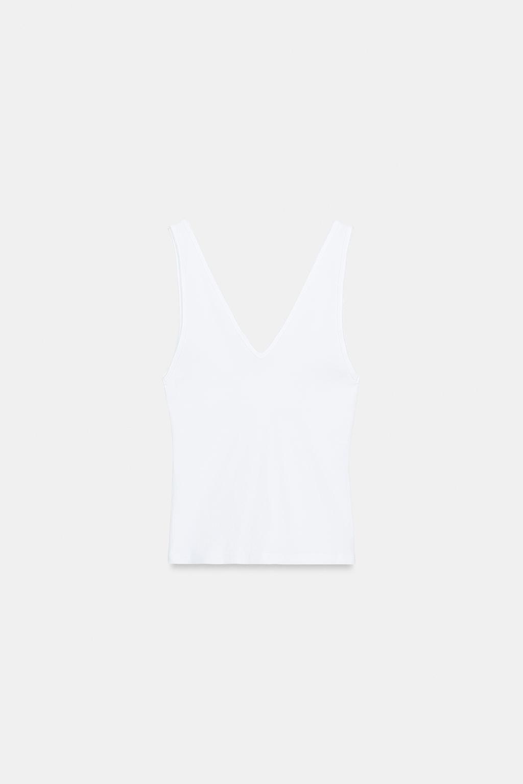 ТОП В РУБЧИК С V-ОБРАЗНЫМ ВЫРЕЗОМ