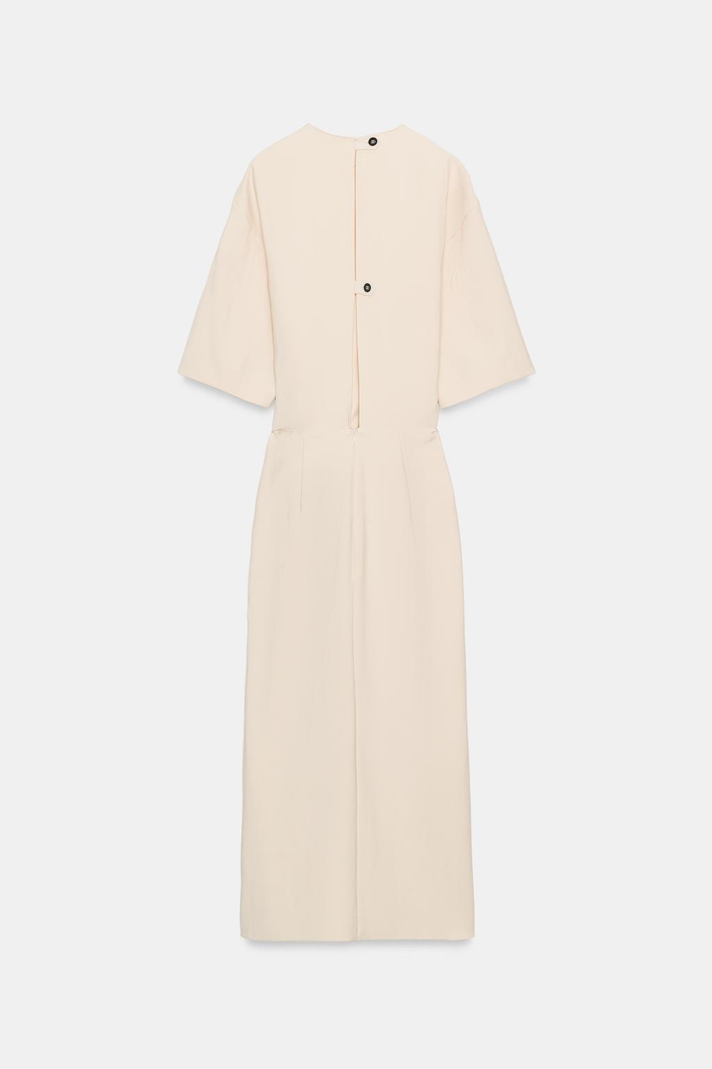 ПЛАТЬЕ МИДИ СО СБОРКАМИ — коллекция Zara «ZW»