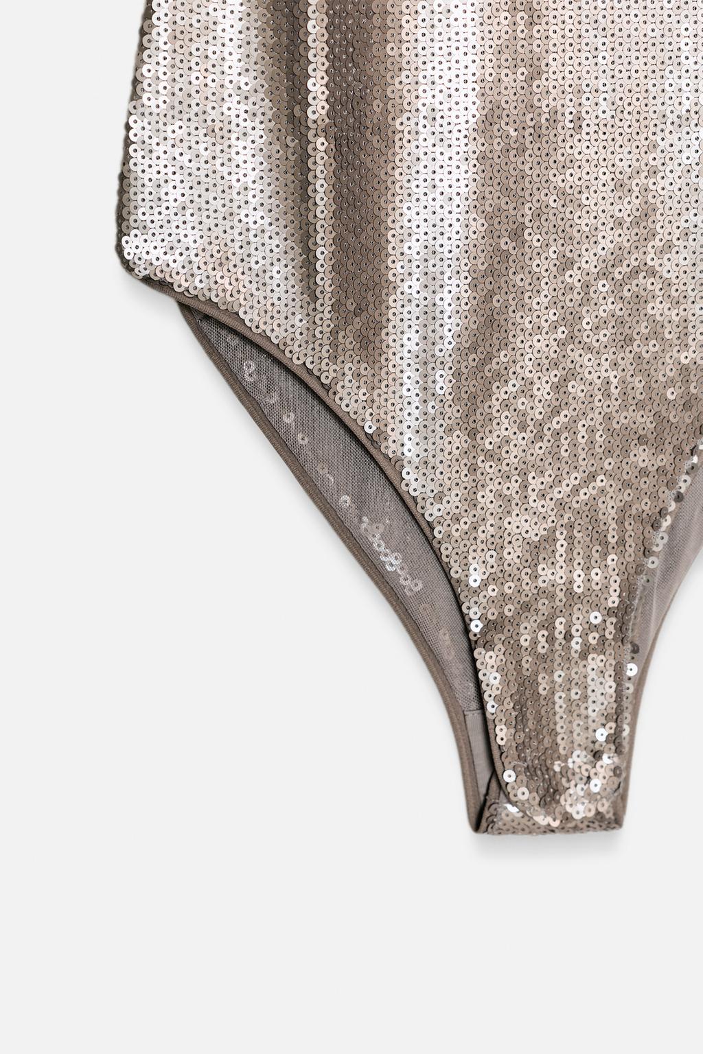 БОДИ С ПАЙЕТКАМИ — коллекция Zara «ZW»