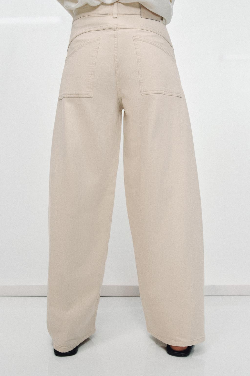 ДЖИНСЫ коллекция Zara «ZW» LOOSE BARREL СО СРЕДНЕЙ ПОСАДКОЙ