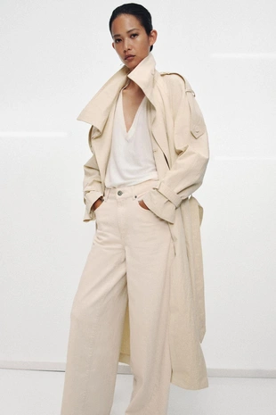 Джинсы коллекция ZARA «ZW» LOOSE BARREL со средней посадкой- Заказать в России