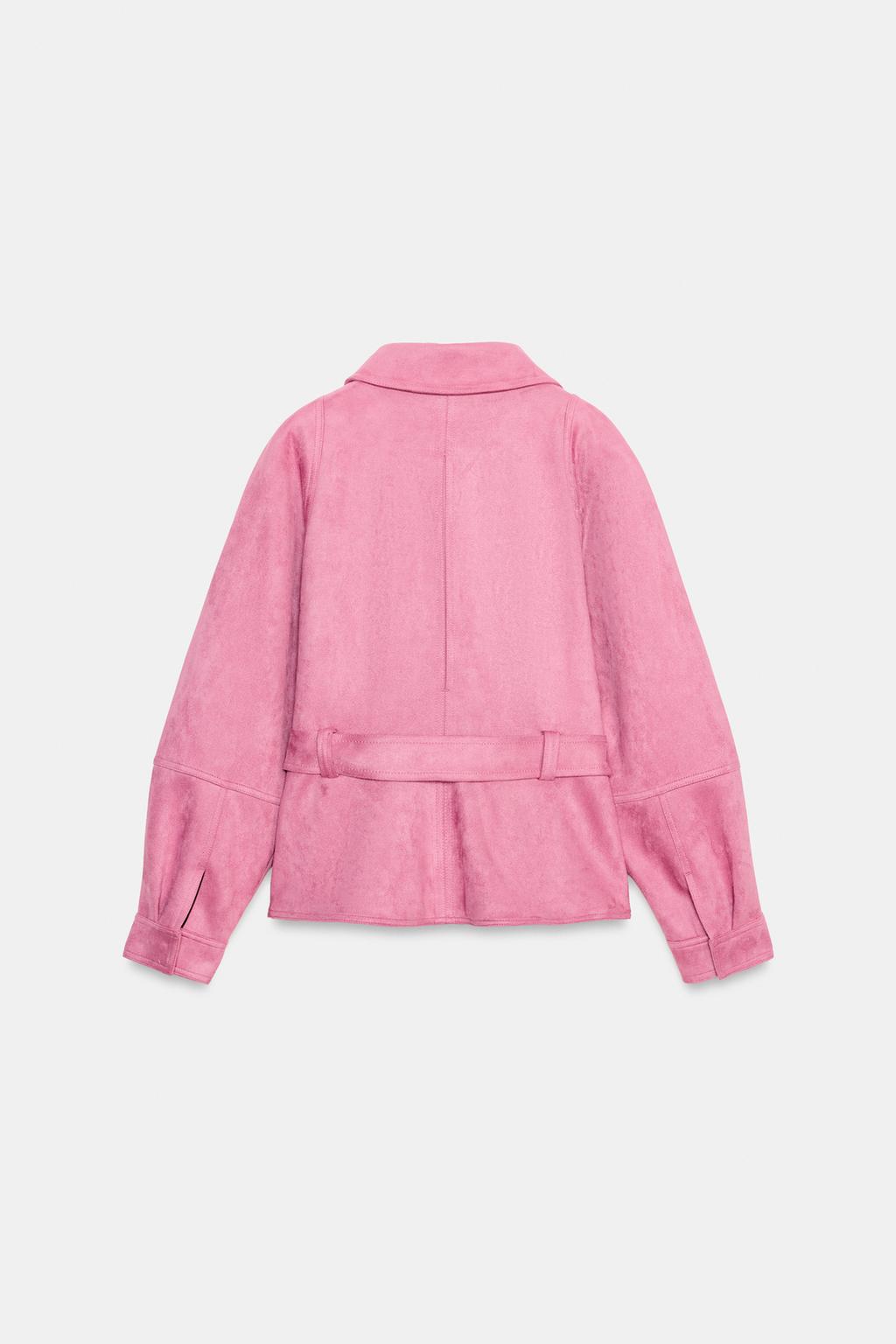 КУРТКА ИЗ ИСКУССТВЕННОЙ ЗАМШИ С РЕМНЕМ