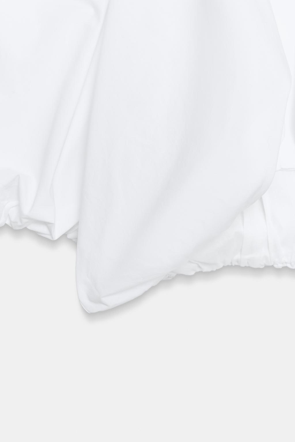 УКОРОЧЕННЫЙ ТОП-БАЛЛОН ИЗ ПОПЛИНА