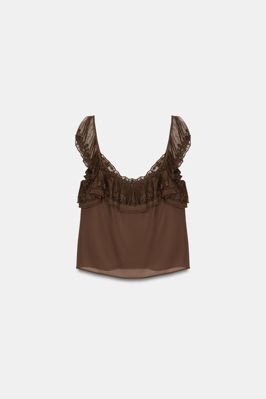 ТОП С ВЫШИВКОЙ И ВОЛАНАМИ