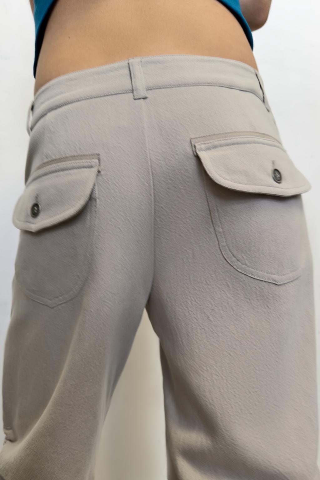 БРЮКИ КАПРИ СО СБОРКОЙ