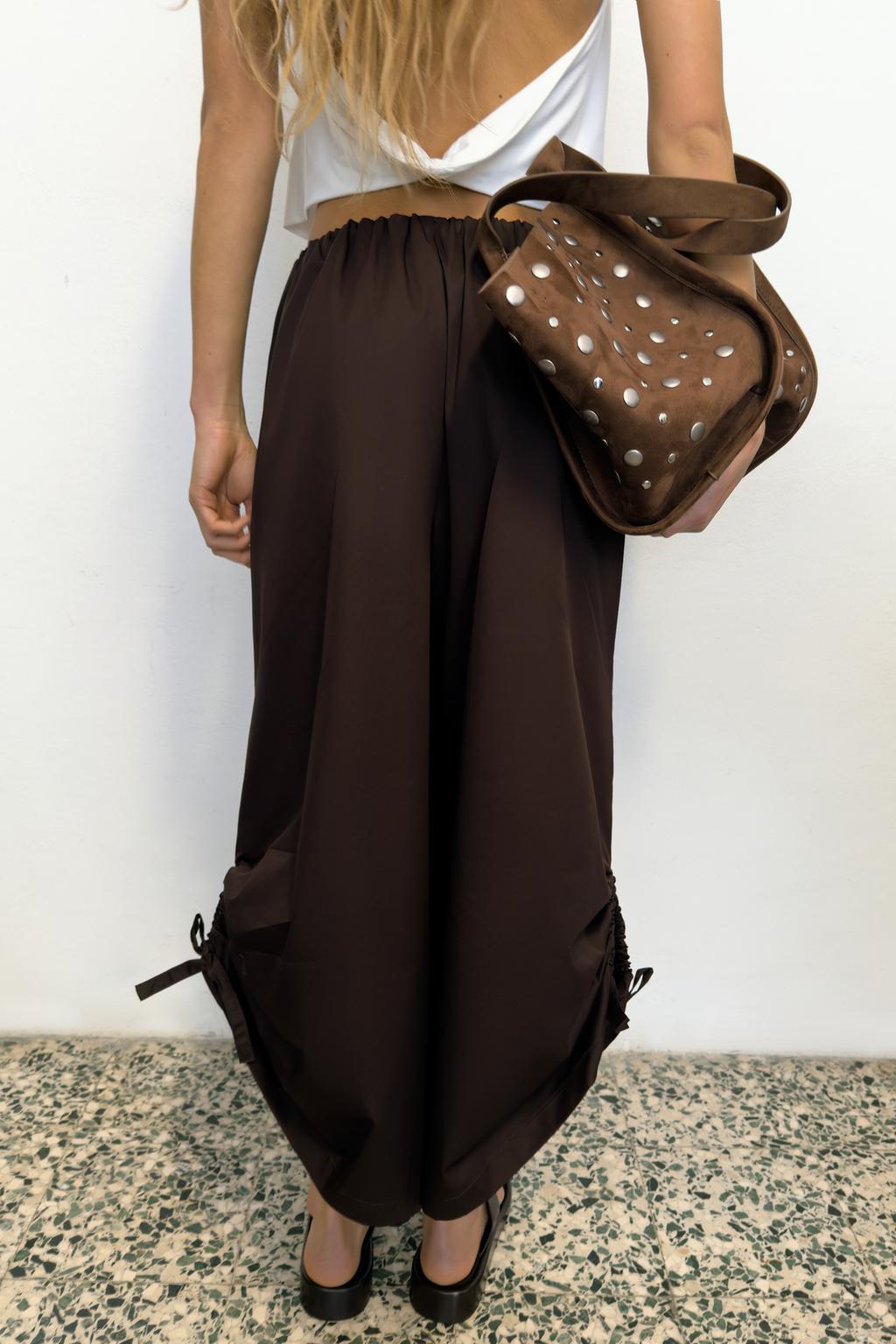 БРЮКИ КЮЛОТЫ С РЕГУЛИРУЕМЫМ НИЗОМ