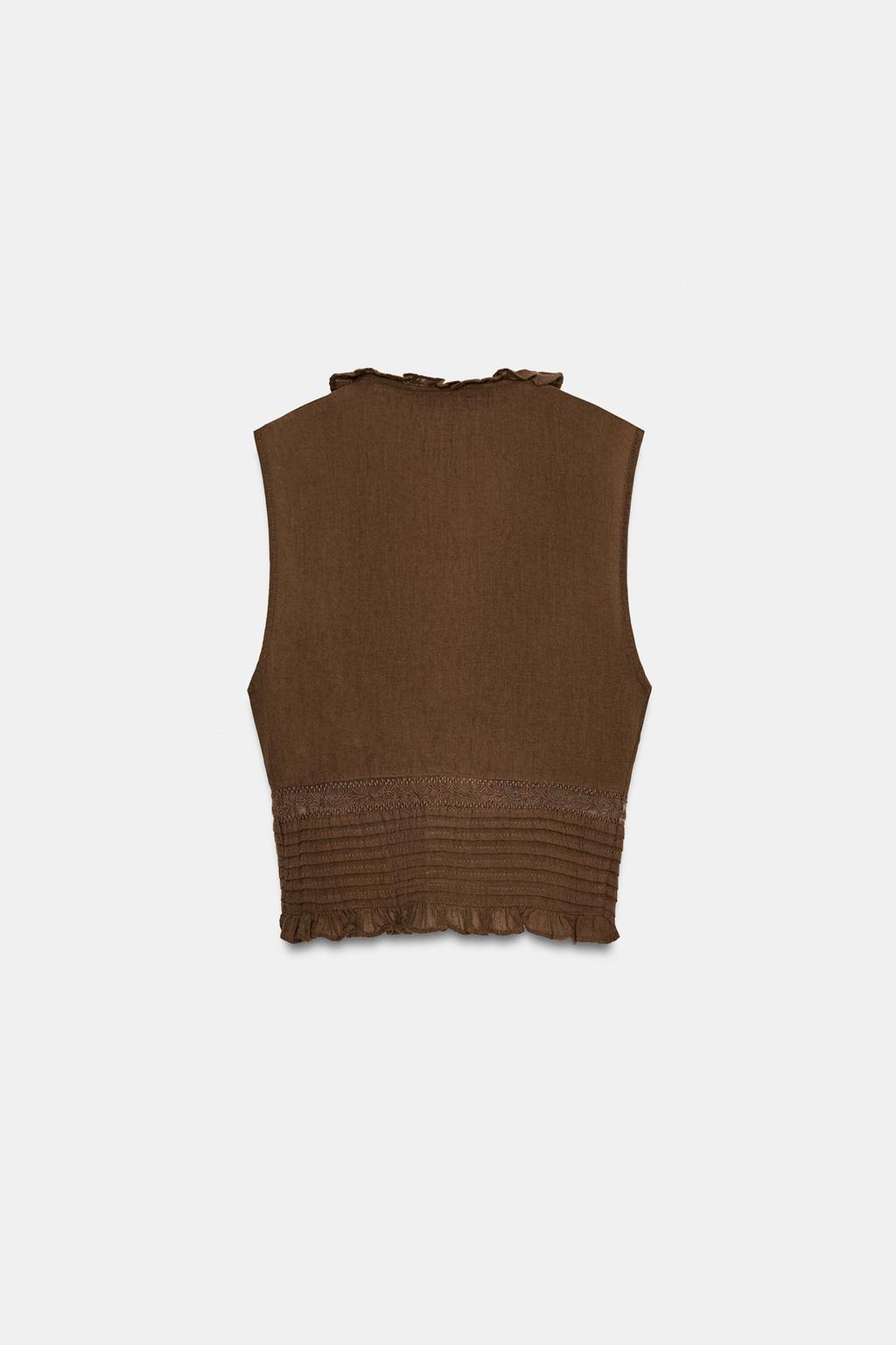 ТОП ИЗ ШИФОНА С ВЫШИВКОЙ