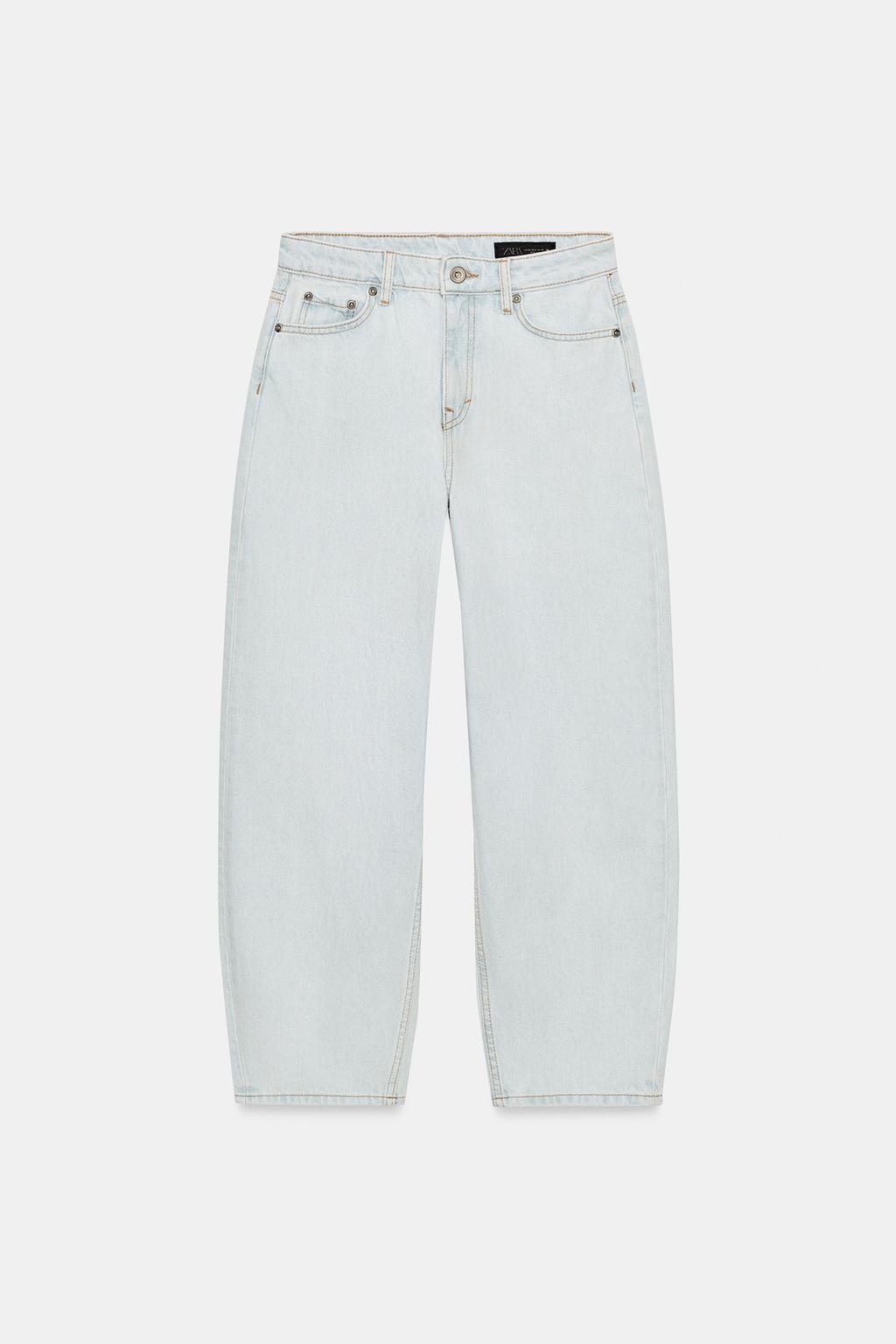 ЗАУЖЕННЫЕ ДЖИНСЫ СО СРЕДНЕЙ ПОСАДКОЙ — коллекция Zara «ZW»