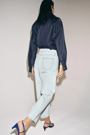 Зауженные джинсы со средней посадкой — коллекция ZARA «ZW»- Заказать в России