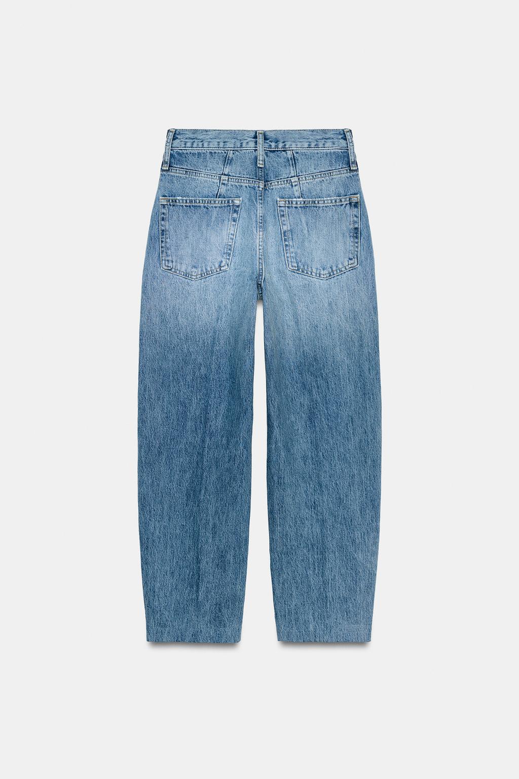 ЗАУЖЕННЫЕ ДЖИНСЫ С ВЫСОКОЙ ПОСАДКОЙ — коллекция Zara «ZW»
