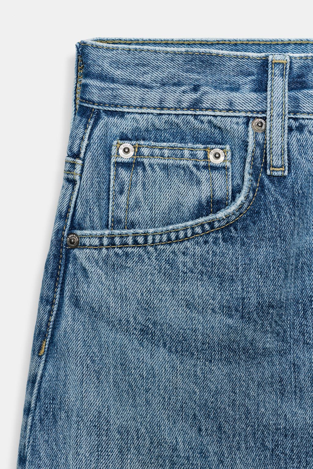 ЗАУЖЕННЫЕ ДЖИНСЫ С ВЫСОКОЙ ПОСАДКОЙ — коллекция Zara «ZW»