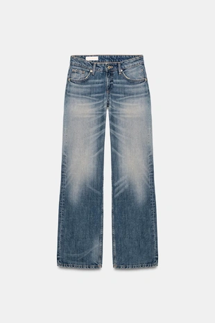 Джинсы TRF WIDE-LEG с низкой посадкой- Заказать в России
