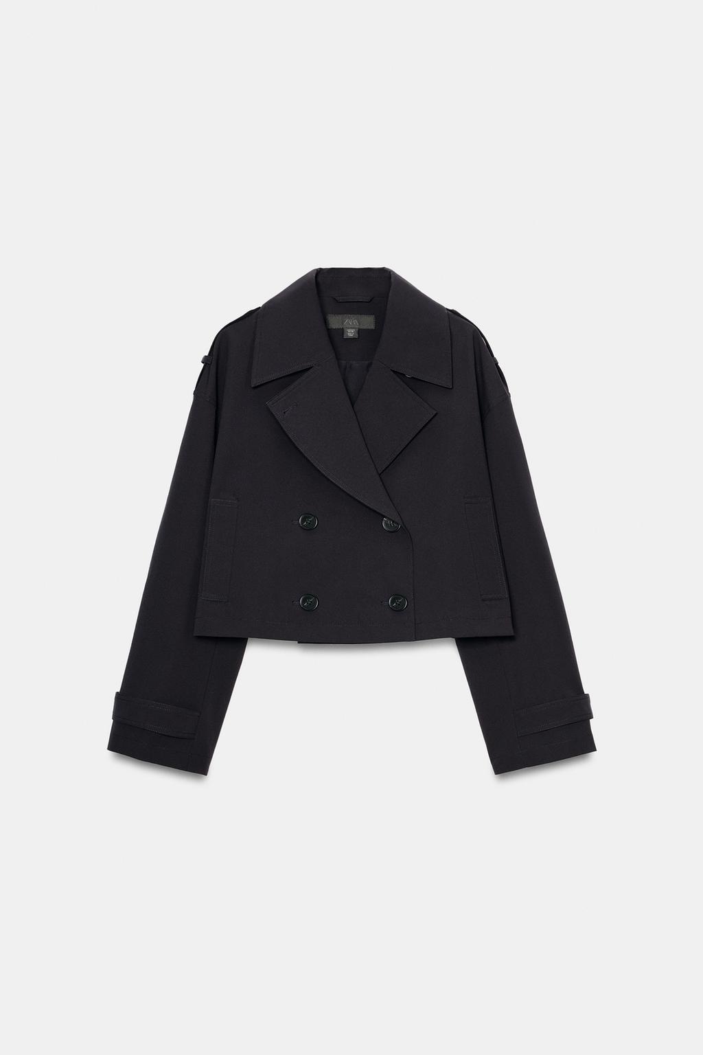 УКОРОЧЕННЫЙ ДВУБОРТНЫЙ ТРЕНЧ