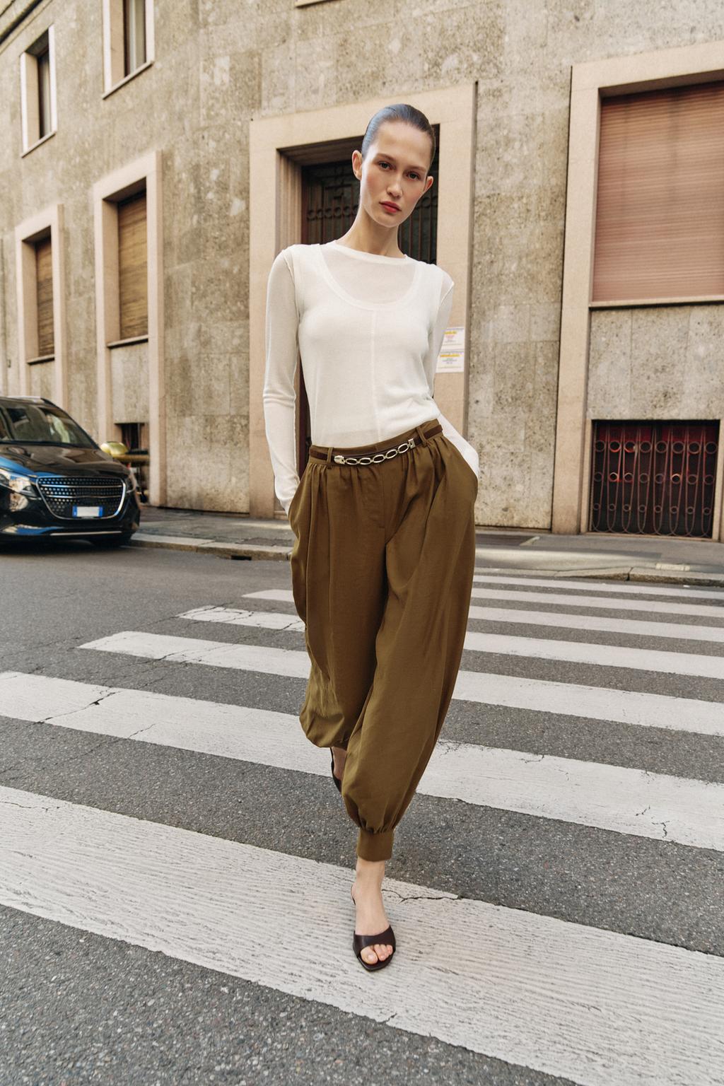 БРЮКИ-БАГГИ С ЦЕПОЧКОЙ