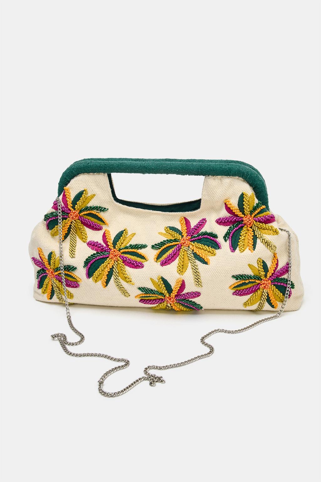 СУМКА-МЕШОК С БУСИНАМИ И ПРИНТОМ