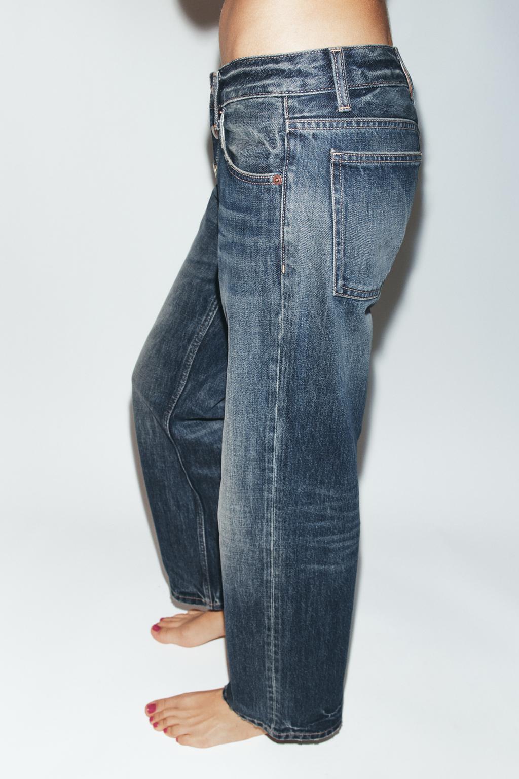 ДЖИНСЫ TRF ПРЯМОГО КРОЯ С НИЗКОЙ ПОСАДКОЙ