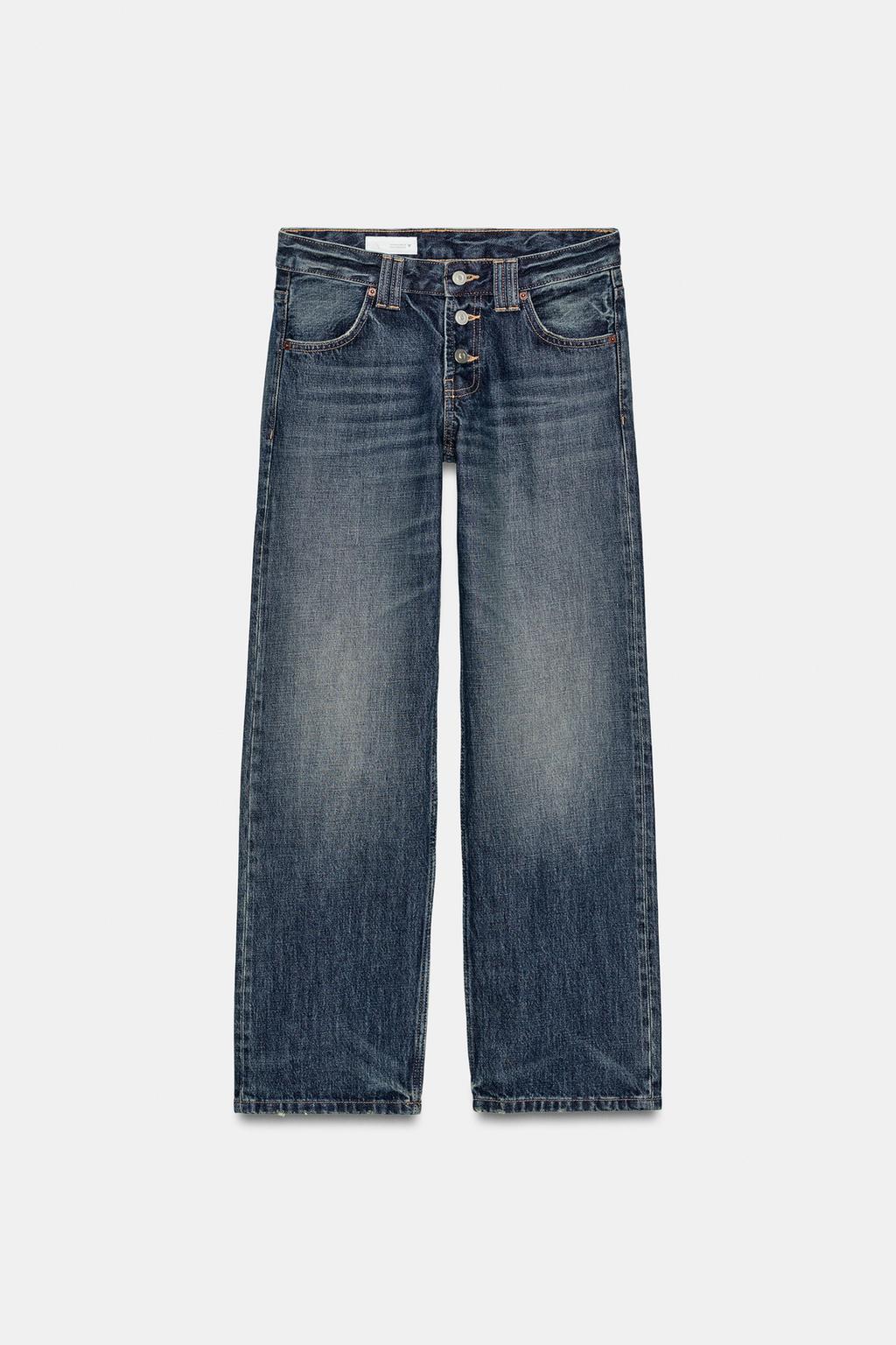 ДЖИНСЫ TRF ПРЯМОГО КРОЯ С НИЗКОЙ ПОСАДКОЙ