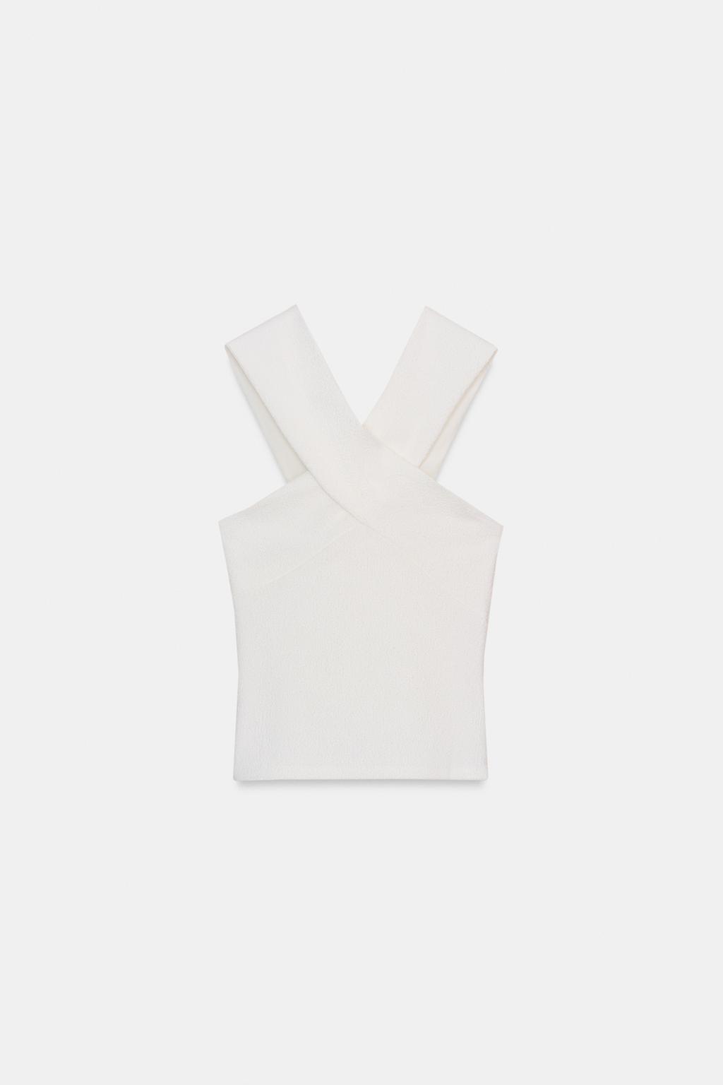 ТОП ИЗ БУКЛИРОВАННОЙ ТКАНИ НА ЗАПÁХЕ