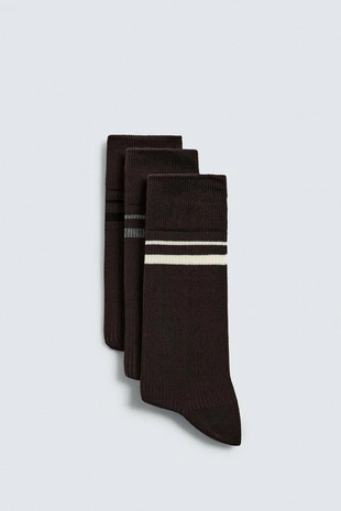 Набор из 3 пар носков с полосками- Заказать в России