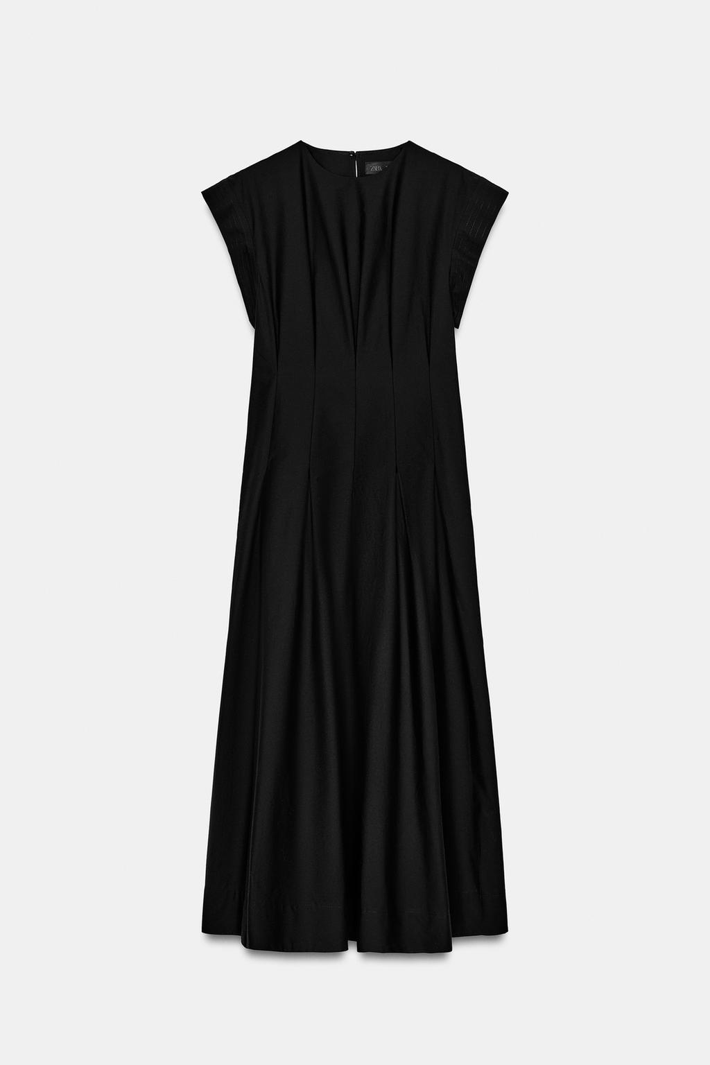 ПЛАТЬЕ ИЗ ПОПЛИНА СО СКЛАДКАМИ — коллекция «ZW»